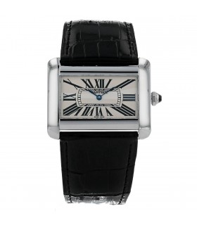 Cartier Divan stainless steel watch