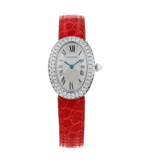 Cartier Baignoire diamonds and gold watch