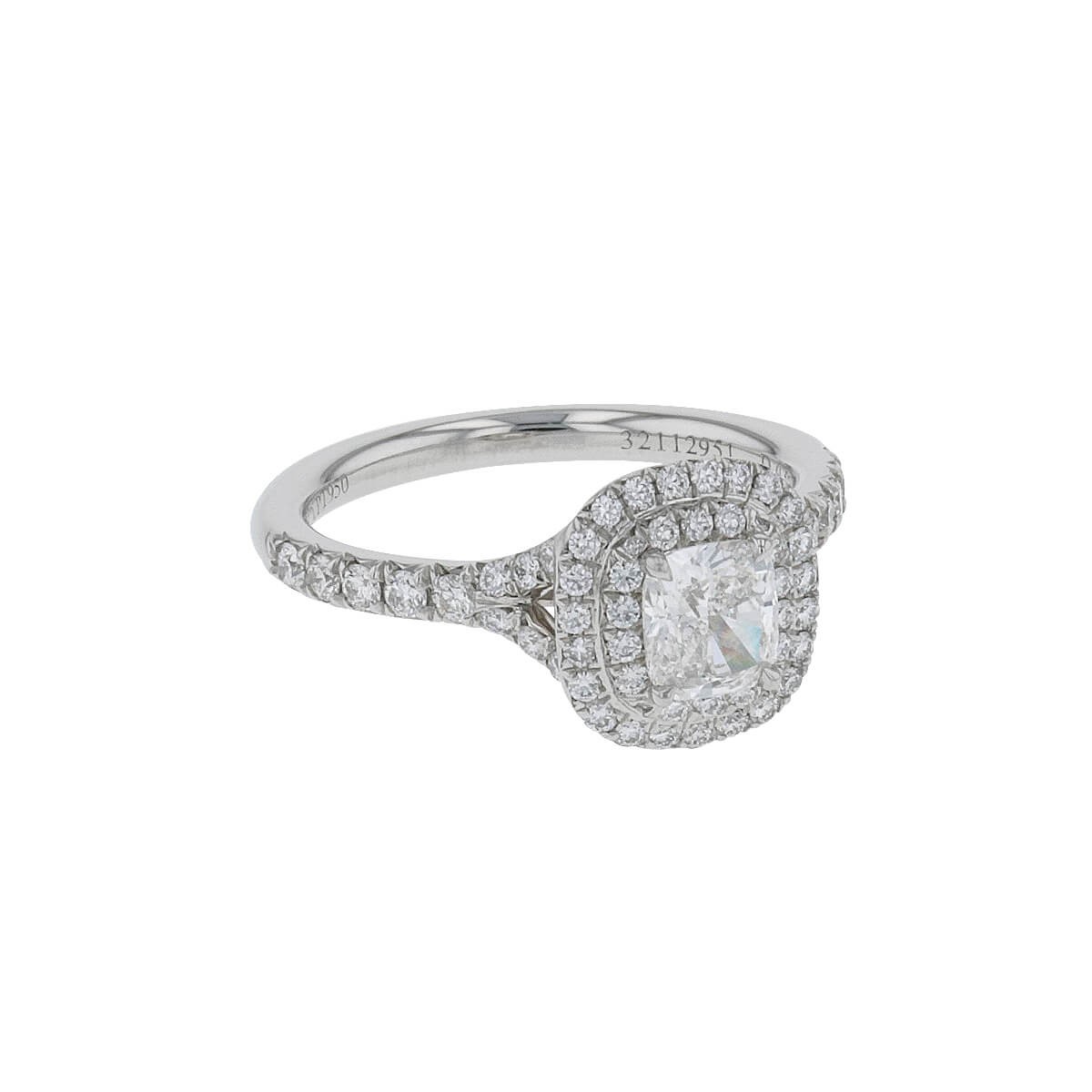 Tiffany Co. Soleste diamonds and platinum ring