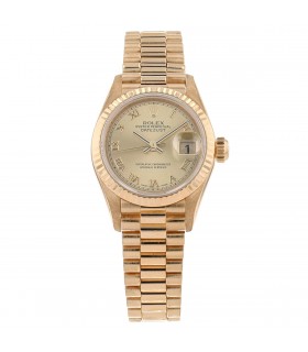 Rolex DateJust gold watch