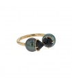 Tasaki Refined Rebellion Signature pearls and spinels ring