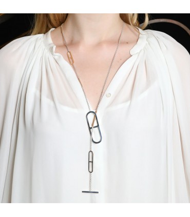 Hermès Ever Chaîne d’Ancre silver necklace