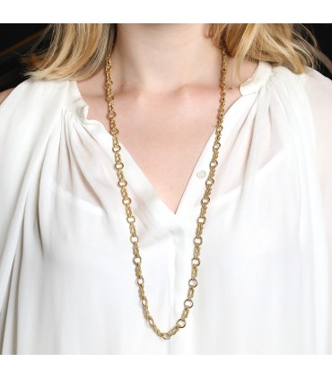 Hermès gold necklace