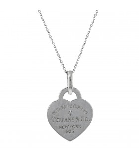 Tiffany & Co. Return to Tiffany diamond and silver necklace