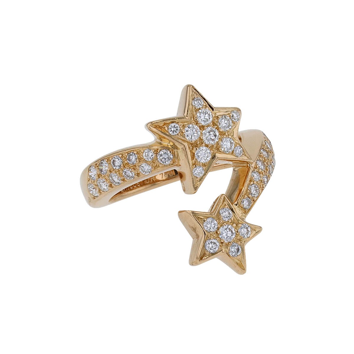 Chanel Comète diamonds and gold ring
