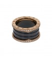 Bulgari B.Zero 1 diamonds, ceramic and gold ring