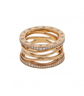 Bulgari B.Zero 1 diamonds and gold ring