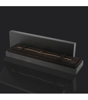 Hermès Finesse black spinels and gold bracelet