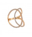 Djula Graphique diamonds and gold ring