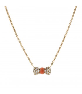 Van Cleef & Arpels diamonds, coral and gold necklace