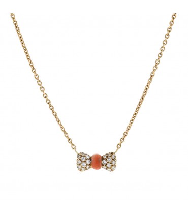 Van Cleef & Arpels diamonds, coral and gold necklace