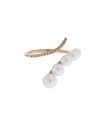 Djula diamonds, cultured pearls and gold ring