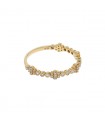 Djula Fleurettes diamonds and gold ring