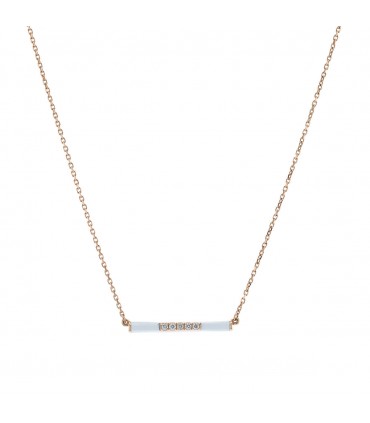 Djula Marbella diamonds, enamel and gold necklace
