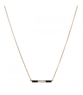 Djula Marbella diamonds, enamel and gold necklace