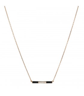 Djula Marbella diamonds, enamel and gold necklace