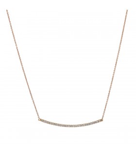 Djula Graphique diamonds and gold necklace