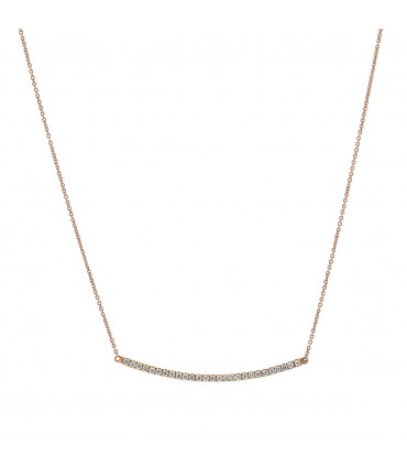 Djula Graphique diamonds and gold necklace