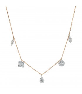 Djula diamonds and gold necklace