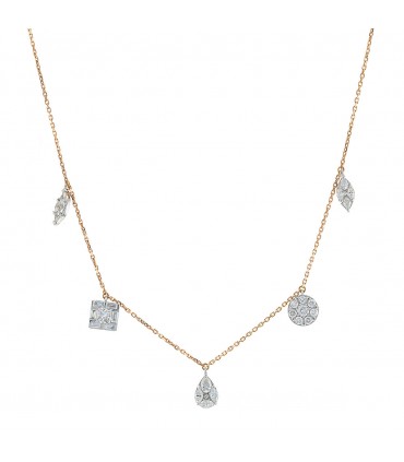 Djula diamonds and gold necklace