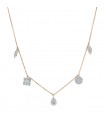 Djula diamonds and gold necklace