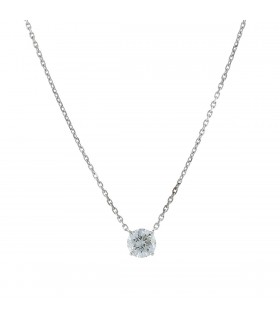 Collier Diamant - Certificat GIA 1,04 ct J VVS2