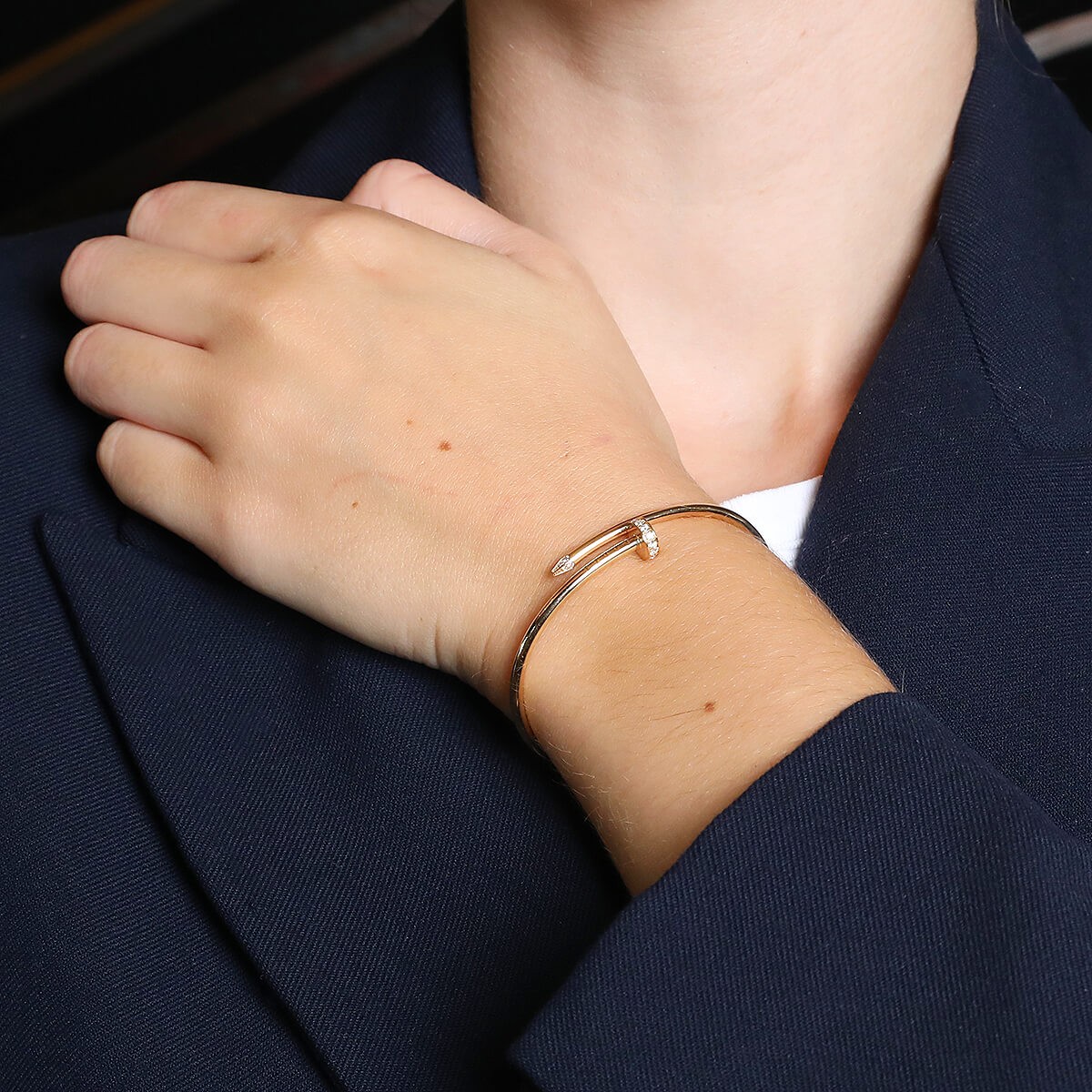 Cartier Juste un Clou gold and diamonds bracelet