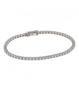 Diamonds and gold bracelet