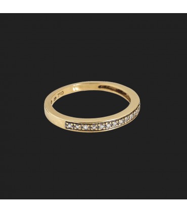 Diamonds and gold ring