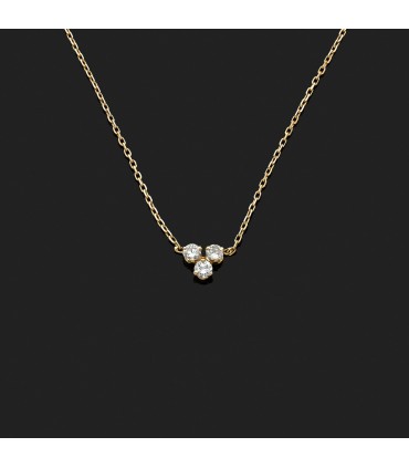 Collier or et diamants