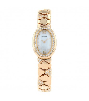 Cartier Mini Baignoire diamonds and gold watch