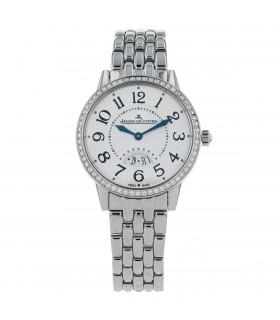 Jaeger Lecoultre Rendez-Vous diamonds and stainless steel watch