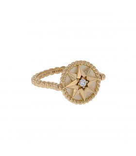 Dior Rose des Vents mother-of-pearl, diamond and gold ring