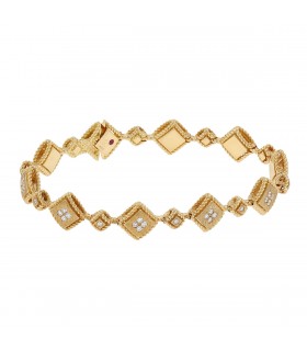 Roberto Coin Palazzo Ducale diamonds and gold bracelet
