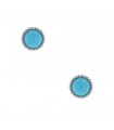 Van Cleef & Arpels Perlée turquoise and gold earrings