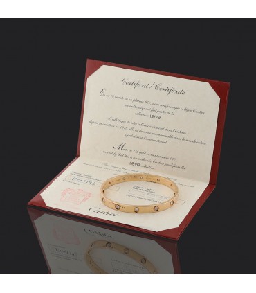 Bracelet Cartier Love 10 Diamants Taille 17