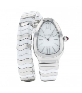 Bulgari Serpenti stainless steel and ceramic watch