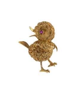 Broche Poussin