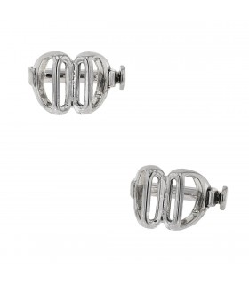 Silver cufflink