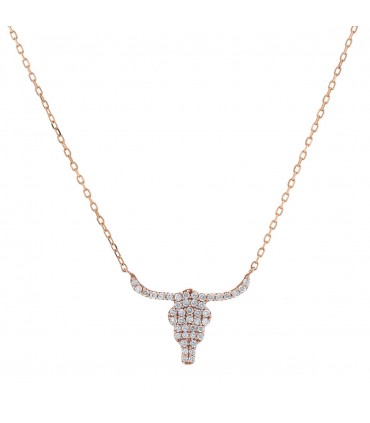 Diamonds and gold necklace