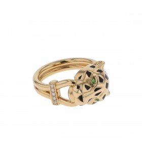 Cartier Panthère tsavorite garnet, diamonds and gold ring