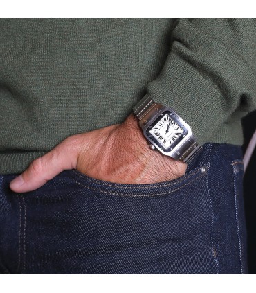 Cartier Santos stainless steel watch