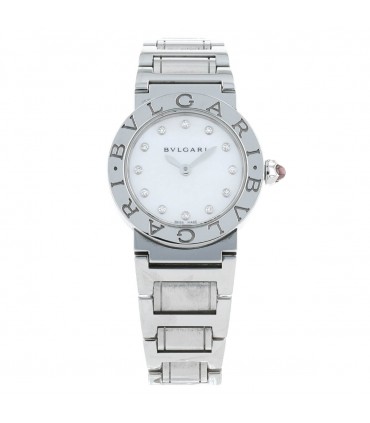 Bulgari Bulgari diamonds and stainless steel watch