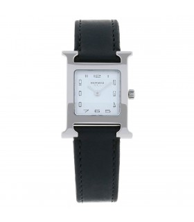 Hermès Heure H stainless steel watch