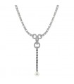 Cartier Agrafe diamonds, pearls and gold necklace