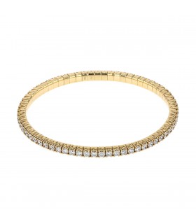 Diamonds and gold bracelet