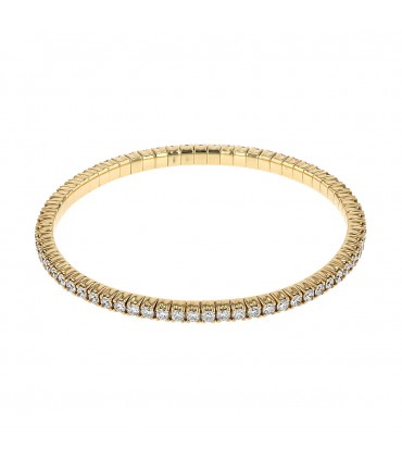 Diamonds and gold bracelet