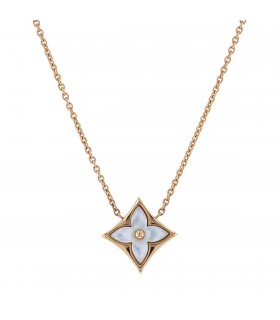 Louis Vuitton Star Blossom mother-of-pearl and gold necklace