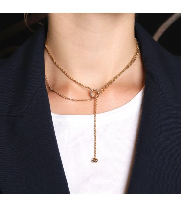 Cartier Baby Trinity three-tones gold necklace