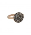 Pomellato Sabbia diamonds and gold ring